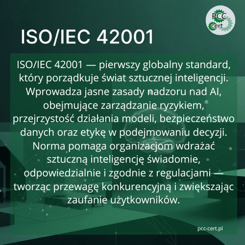 ISO/IEC 42001 – standard systemu zarządzania sztuczną inteligencją i nadzoru nad AI