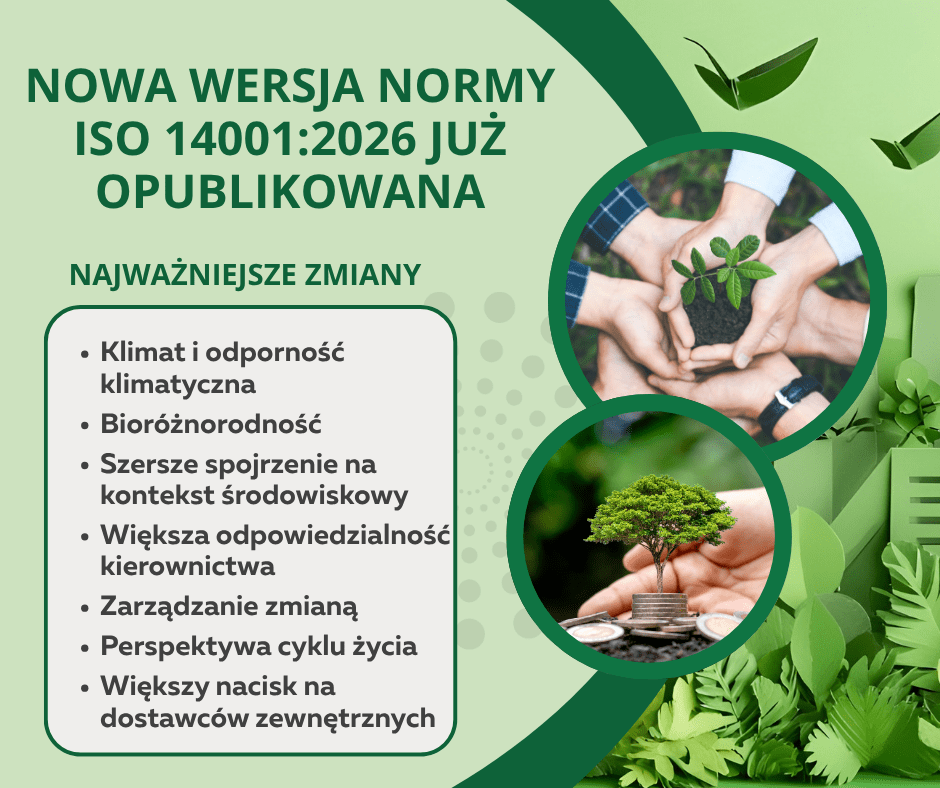 ISO 14001:2026 - system zarządzania środowiskowego