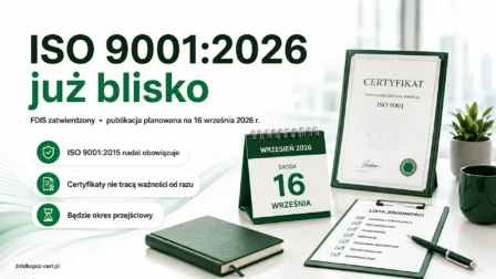 ISO 9001:2026 – FDIS zatwierdzony. Publikacja nowej normy 16 września 2026 r.